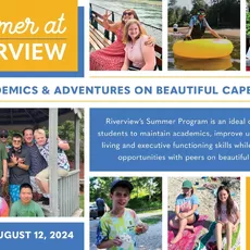 Summer at Riverview offers programs for three different age groups: Middle School, ages 11-15; High School, ages 14-19; and the Transition Program, GROW (Getting Ready for the Outside World) which serves ages 17-21.⁠
⁠
Whether opting for summer only or an introduction to the school year, the Middle and High School Summer Program is designed to maintain academics, build independent living skills, executive function skills, and provide social opportunities with peers. ⁠
⁠
During the summer, the Transition Program (GROW) is designed to teach vocational, independent living, and social skills while reinforcing academics. GROW students must be enrolled for the following school year in order to participate in the Summer Program.⁠
⁠
For more information and to see if your child fits the Riverview student profile visit cureclient.com/admissions or contact the admissions office at admissions@cureclient.com or by calling 508-888-0489 x206